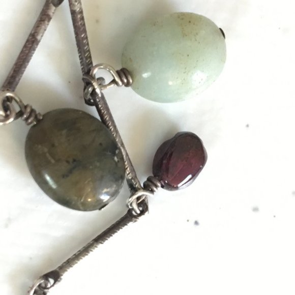 Peyote Bird Sterling & Semi-Precious Stones Necklace - Picture 7 of 11